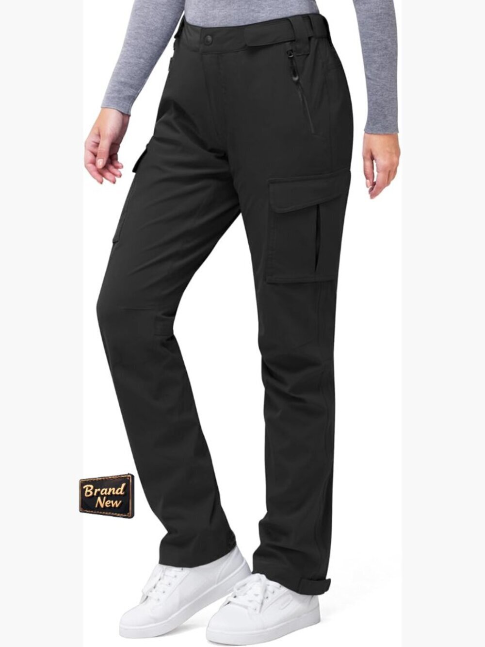 Waterproof Breathable Rain Pants, Hiking Overalls with Pockets